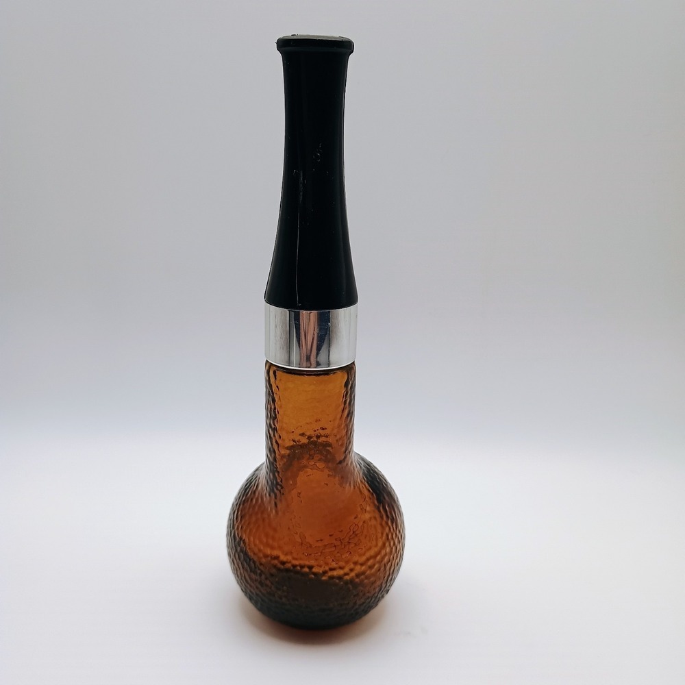Vintage Avon Oland Pipe After Shave Bottle Amber Glass Decanter 2 oz - Picture 4 of 10